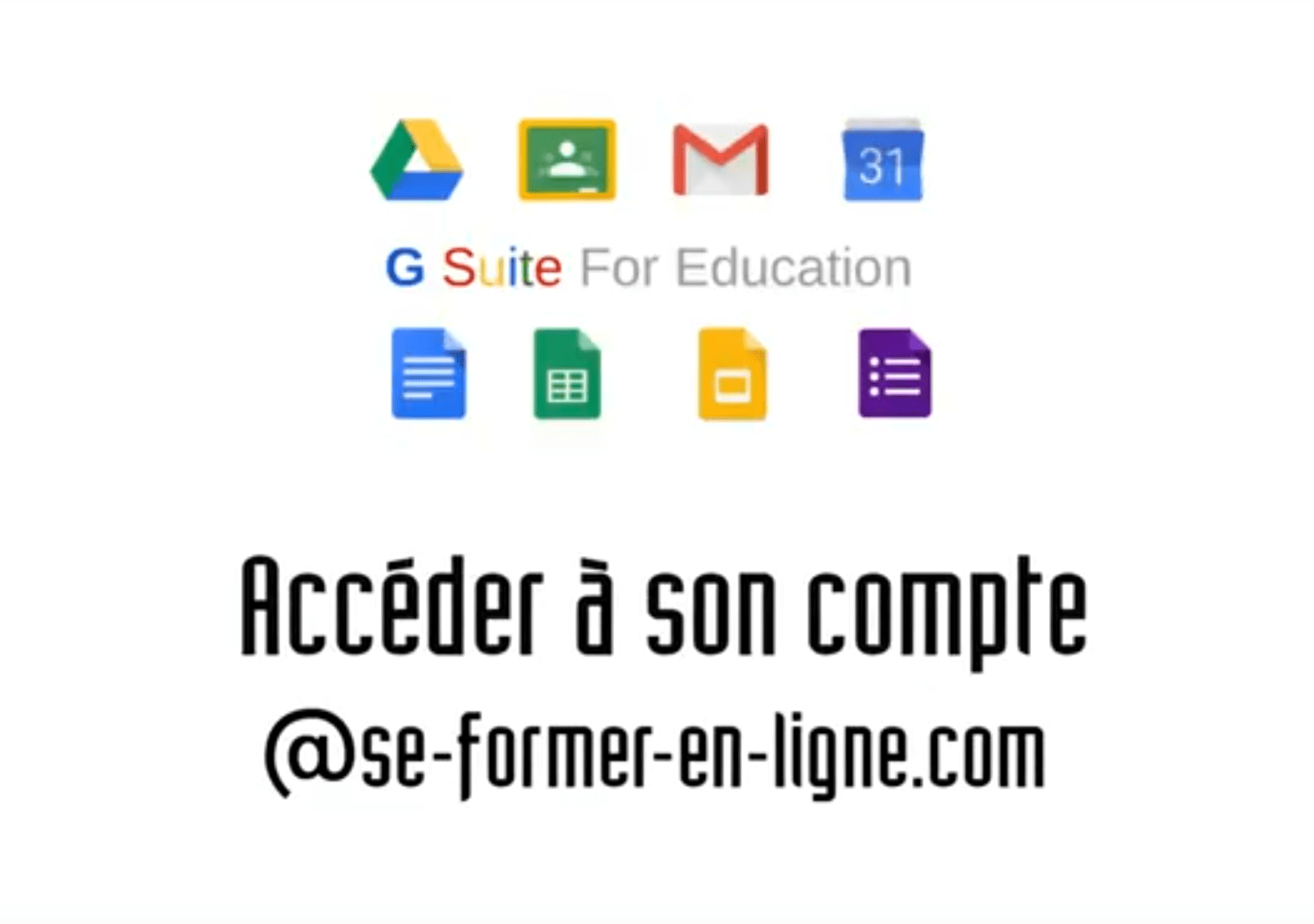 GSuite Education accès compte stagiaire SRA FPICA Site de Bordeaux